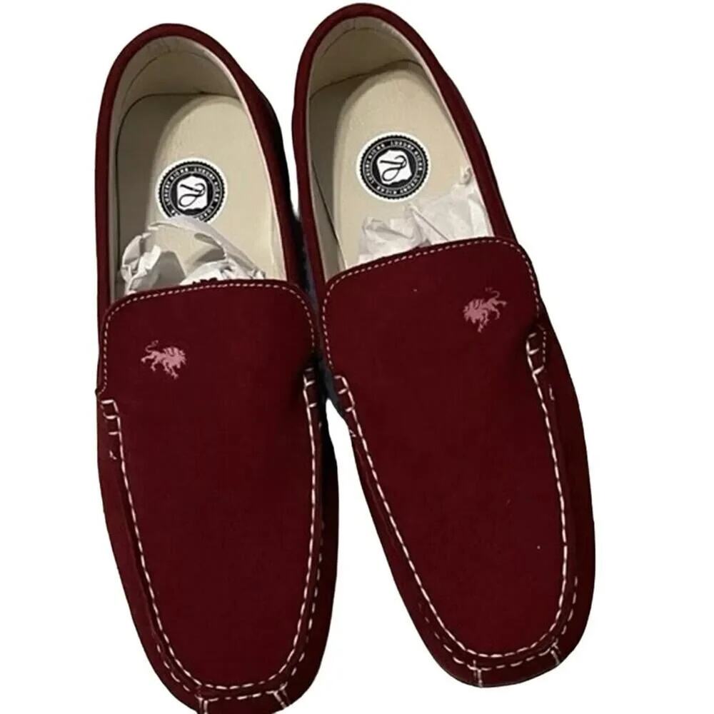VLADO LUXURY Elite Burgundy Loafers Mens US Size 12 NEW IN BOX MSRP $180